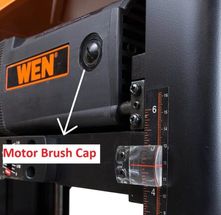 Motor Brush Cap Easy Access Illustration